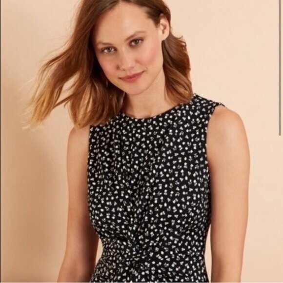 Brooks Brothers Blue Floral Jersey Sheath Mini Dress - Picture 5 of 8